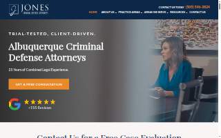 Jones Criminal Defense Attorneys, LLC website