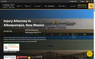 Glasheen, Valles & Inderman Injury Lawyers of Albuquerque website