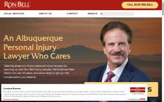 Ron Bell Injury Lawyers in Albuquerque website