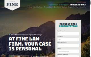 Fine Law Firm - Albuquerque website