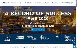 Crowell Law Offices website