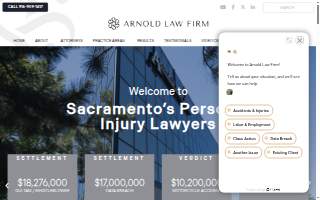 Arnold Law Firm website