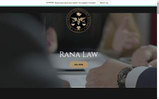 Rana Law Corp. website