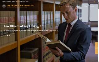 Law Offices of Roy Loving, P.C. website