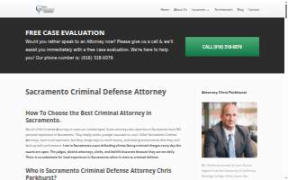 The Law Offices of Christopher Parkhurst website