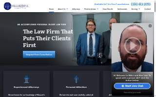 Miller & Hine Car Accident Attorneys at Law website