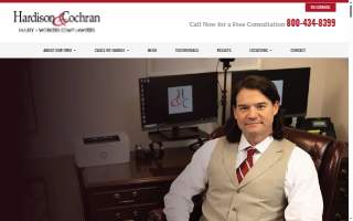 Hardison & Cochran - Injury & Workers Comp Lawyers of Raleigh website