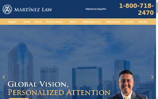 Martinez Law website