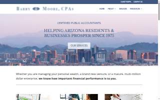 Barry & Moore, CPAs website