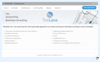 Taxlana of San Diego website