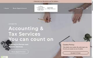 Lotus Accounting and Tax Services website