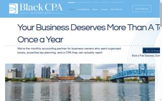 Black CPA & Associates (Fridays open by appointment only) website
