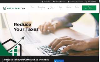 Next Level CPA website