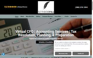 Scribe CPAs website
