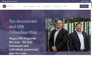 Hogan CPA Financial Services website
