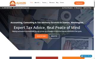 Aldaris CPA Group of Seattle website