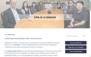 Huddleston Tax CPAs - U-District website