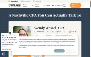 Dark Horse CPAs of Nashville website