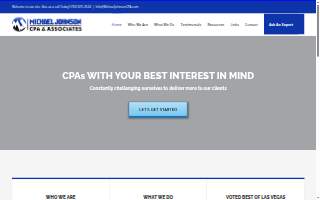 Michael Johnson, CPA & Associates of Las Vegas website