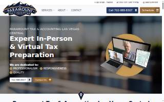Paramount Tax & Accounting of Las Vegas Central website