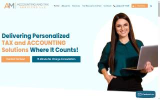 AM Accounting and Tax Services, LLC website