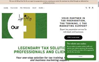 Legendary Tax Pro website