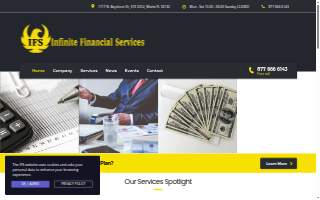 Infinite Financial Services website