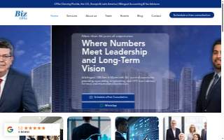 Biz CPAs Accountants and Advisors website