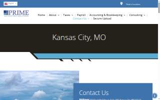 Prime Accounting Solutions website