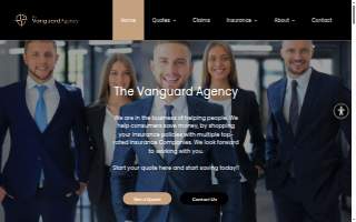 The Vanguard Insurance Agency website