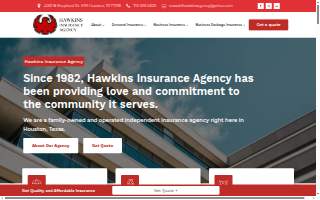 Hawkins Insurance Agency website