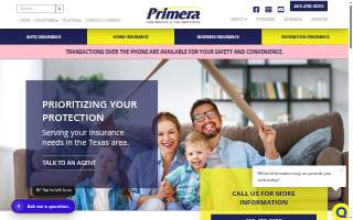Primera Insurance & Tax Services website