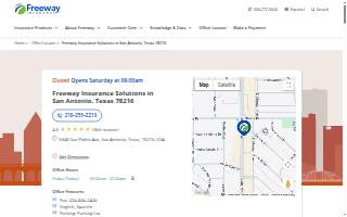 Freeway Insurance of San Antonio website