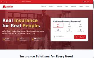 Amtex Insurance of San Antonio website