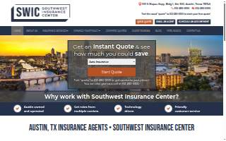 Southwest Insurance Center website