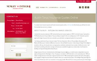 Nunley Integra Insurance Services website