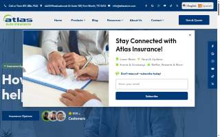 Atlas Auto Insurance website