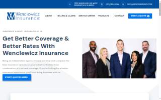 Wenclewicz Insurance website