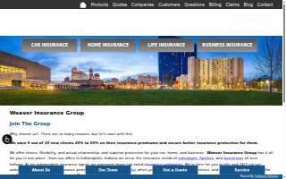 Weaver Insurance Group website