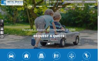 Metro Boston Insurance Agency website