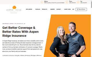 Aspen Ridge Insurance, LLC website