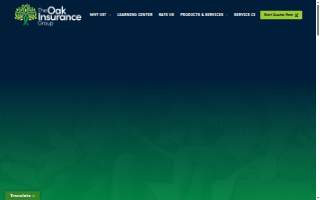 The Oak Insurance Group website