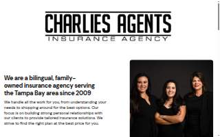 Charlies Agents Insurance Agency website