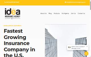 Idea Insurance Agency website