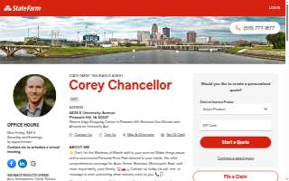 Corey Chancellor - State Farm Insurance Agent website