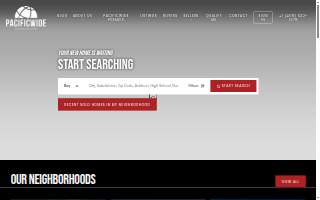 Pacificwide Real Estate & Mortgage website