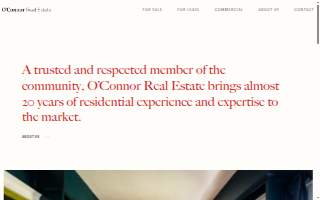 O'Connor Realty website