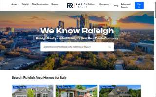 Raleigh Realty website