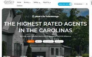 DASH Carolina Real Estate of Raleigh website