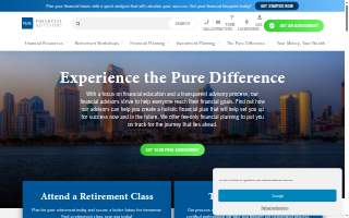 Pure Financial Advisors, LLC website